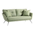 **Tytuł techniczny w polskim: Stylowa sofa w kolorze miętowym z poduszkami**